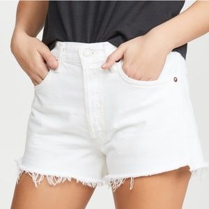 Agolde NWOT Parker shorts white size 25